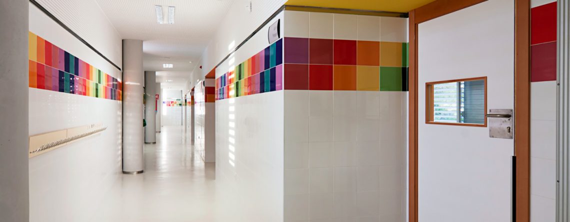 Detalle constructivo en Colegio Publico